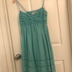 Max Studio Teal  linen dress size M